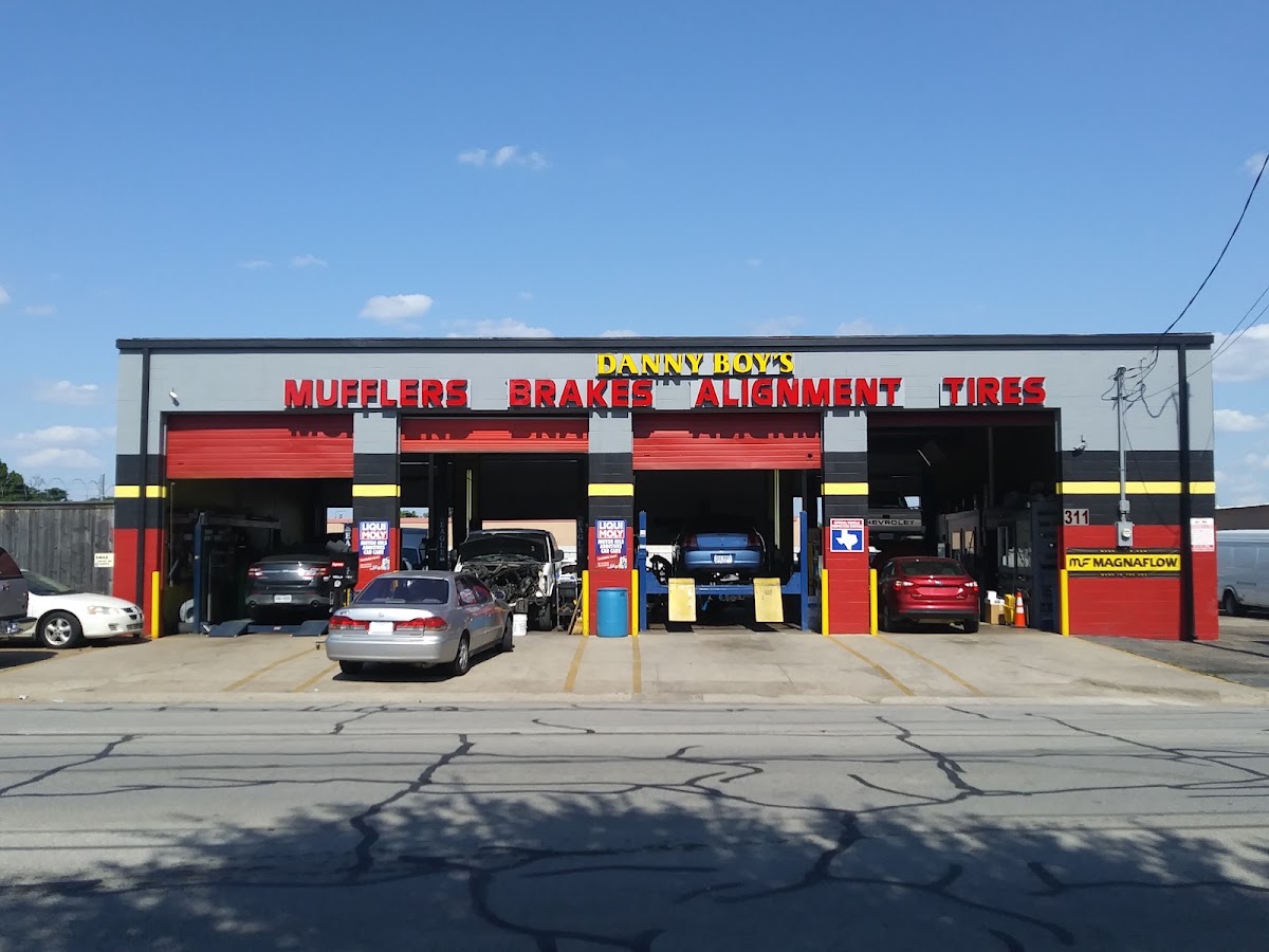 Danny Boy's Auto Repair storefront in Arlington